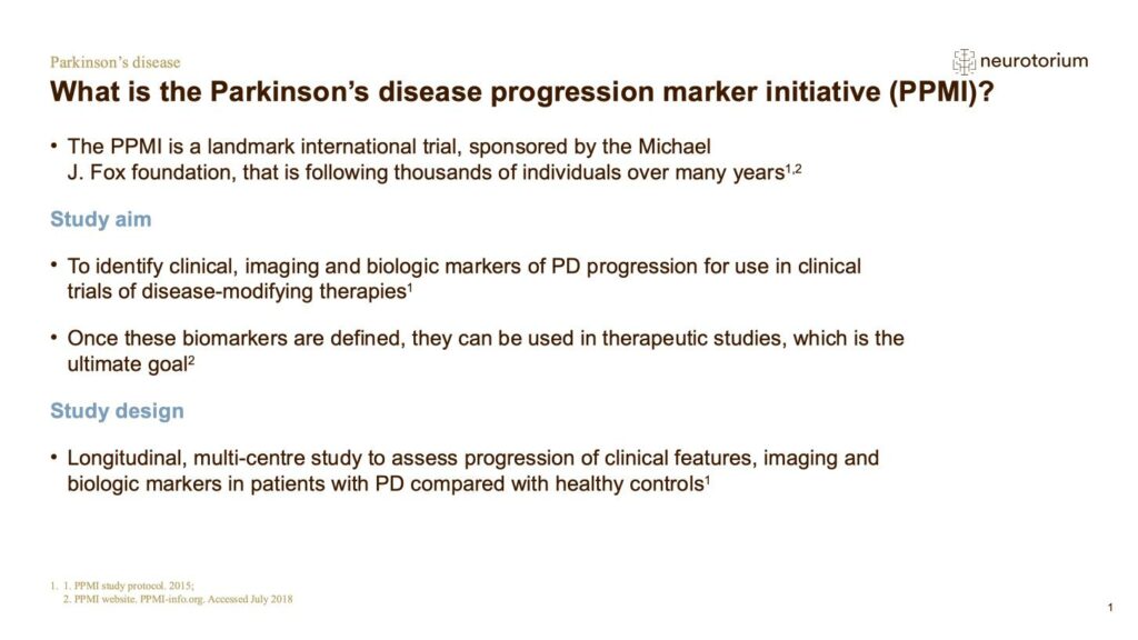What is the Parkinson’s disease progression marker initiative (PPMI)?